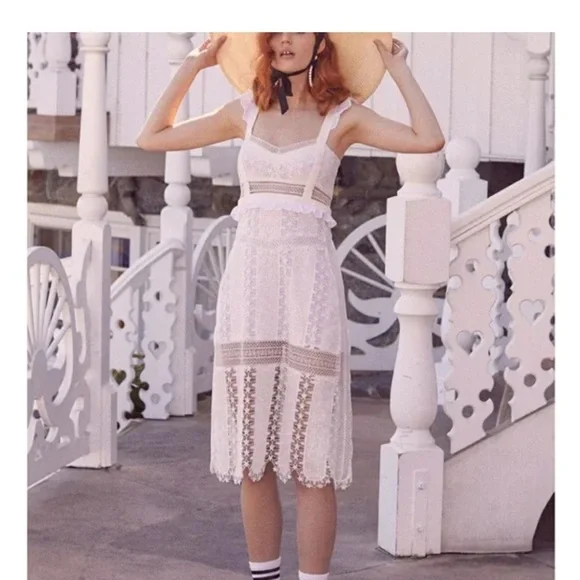 knee length dresses for ladies Gabrielle Plunge Midi Dress